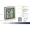 TFA EXACTO Digitalais termo-higrometrs Sudraba (30.5047.54)