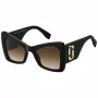 THE MARC JACOBS MARC761S807 Sieviešu kaķacs formas saulesbrilles, melns acetāts, pelēki gradienta lēcas, 52 mm