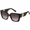 THE MARC JACOBS Sieviešu kaķacs formas saulesbrilles MARC687S807 Melna/Pelēka gradienta 54mm