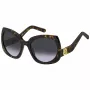 THE MARC JACOBS Sieviešu saulesbrilles MARC808S086 - Melns acetāta rāmis, Pelēka gradienta lēca, 57mm