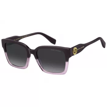 THE MARC JACOBS Sieviešu saulesbrilles MARC814SB3V - Melns acetāta rāmis, Pelēkas gradienta lēcas, 53mm