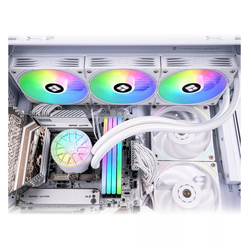 Thermalright Aqua Elite V6 RGB 360mm balts viss-vienā šķidruma CPU dzesētājs