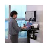 Thermaltake CycleDesk 100 GGD elektriski regulējams augstuma galds ar RGB, melns