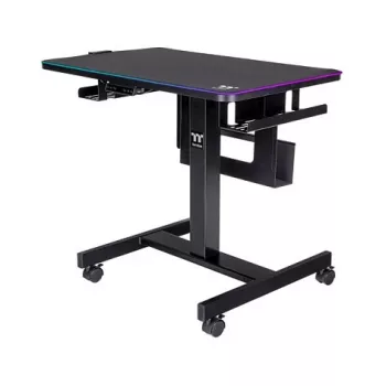 Thermaltake CycleDesk 100 GGD elektriski regulējams augstuma galds ar RGB, melns