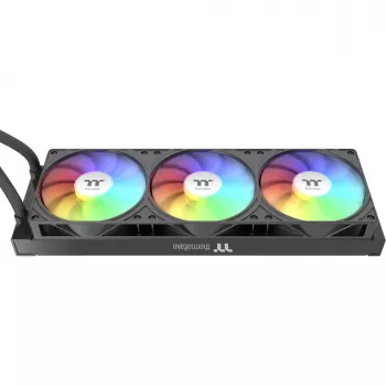 Thermaltake LB360-S ARGB (Gunmetal) All-in-One šķidruma dzesētājs, 360mm radiators, 3x 120mm ventilatori, 2.1 inch IPS LCD displejs