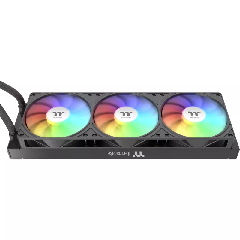 Thermaltake LB360-S ARGB (Gunmetal) All-in-One šķidruma dzesētājs, 360mm radiators, 3x 120mm ventilatori, 2.1 inch IPS LCD displejs
