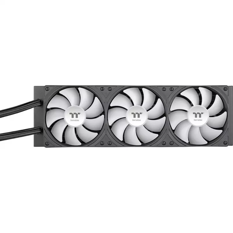 Thermaltake LB360-S ARGB (Gunmetal) All-in-One šķidruma dzesētājs, 360mm radiators, 3x 120mm ventilatori, 2.1 inch IPS LCD displejs