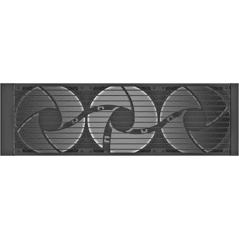 Thermaltake LB360-S ARGB (Gunmetal) All-in-One šķidruma dzesētājs, 360mm radiators, 3x 120mm ventilatori, 2.1 inch IPS LCD displejs