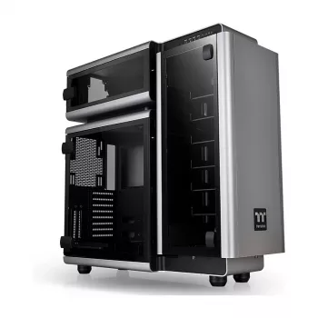 Thermaltake Level 20 Tempered Glass Edition pilna torņa korpuss, pelēks/melns, ARGB ventilatori