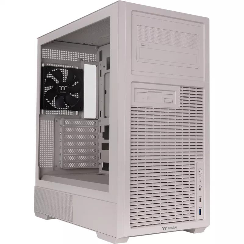 Thermaltake Retro 360 Beige Mid Tower PC Case ar rūdītu stiklu