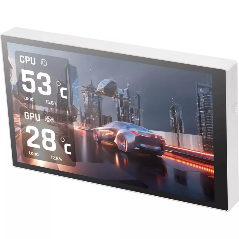 Thermaltake ST360 Ultra Snow White 360mm All-in-One Liquid Cooler ar 2.1 inch IPS LCD displeju