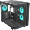 Thermaltake Vision 330 CR ARGB SE Edition Mid Tower korpuss, melns, 3x rūdīta stikla paneļi, 3x CT140 ARGB ventilatori