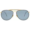 Thom Browne TB015LTDNVY62 Unisex Aviator Saulesbrilles Navy 62mm