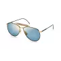 Thom Browne TB015LTDNVY62 Unisex Aviator Saulesbrilles Navy 62mm