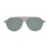 Thom Browne TB809BGRYSLV5 Unisex Saulesbrilles - Pelēks Rāmis, Sudraba Spoguļlēcas, 55/18/145 mm