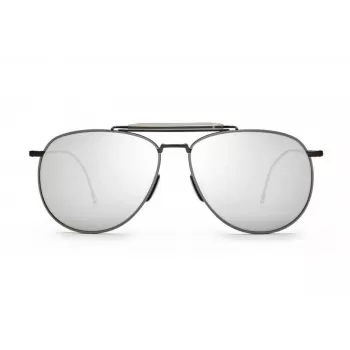 Thom Browne Unisex TB015LTDBLKGR Aviator Saulesbrilles 62/15/144 mm
