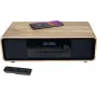 Thomson MIC300IBT 60W mikro Hi-Fi sistēma ar Bluetooth, CD, FM radio, USB, Qi bezvadu uzlādi - melna/koka TH388657
