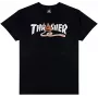 Thrasher x Toy Machine T-krekls Pyramid Melns M