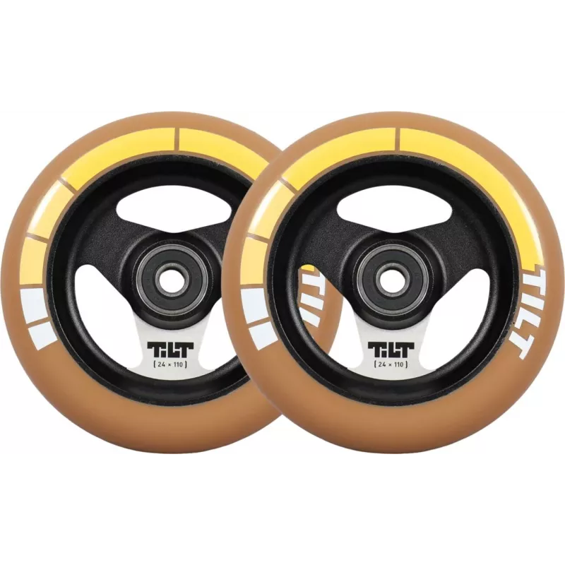 Tilt Stage I Pro Scooter Riteņi 2-Pack Gold Stripe