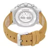 TIMBERLAND vīriešu analogais kvarca pulkstenis TDWGF0074901 - zils ciparnīca, brūns ādas siksniņš, 46mm