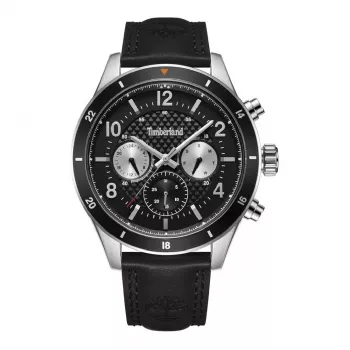 Timberland vīriešu Henniker II kvarca pulkstenis TDWGF2201001 46mm nerūsējošā tērauda korpuss brūna ādas siksna