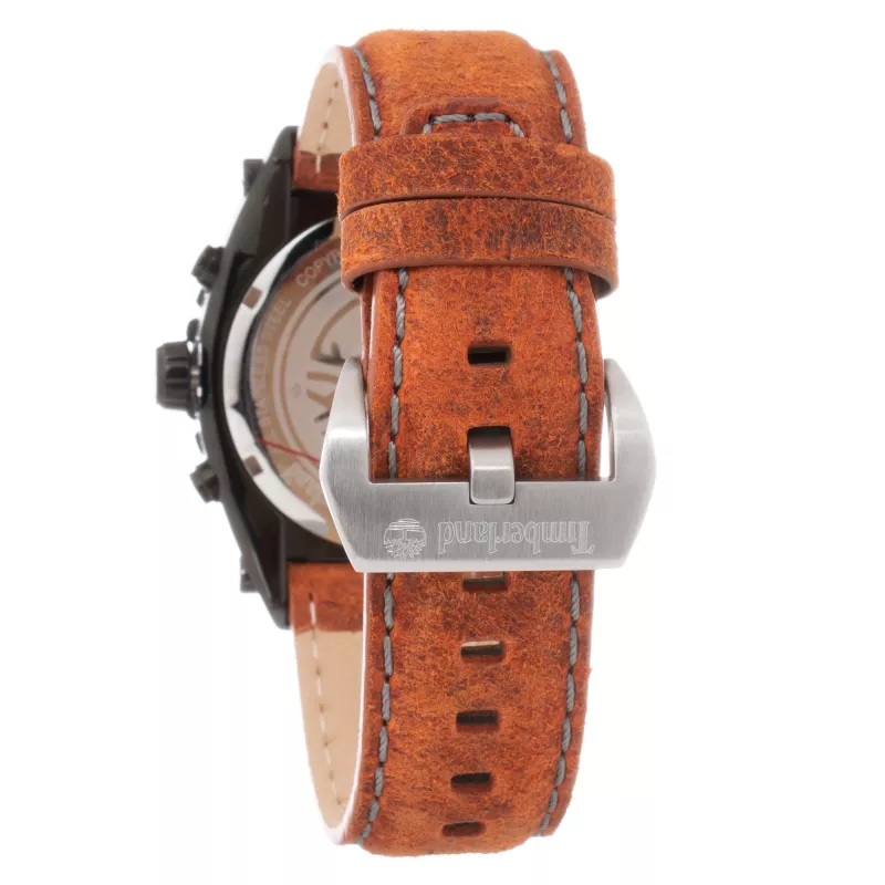 TIMBERLAND Vīriešu Pulkstenis Henniker II 13331JSTB2PN 45mm Nerūsējošais Tērauds Āda