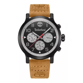 Timberland vīriešu pulkstenis Henniker II TDWGF0028902 46mm Nerūsējošais tērauds Brūna āda