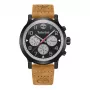 Timberland vīriešu pulkstenis Henniker II TDWGF0028902 46mm Nerūsējošais tērauds Brūna āda