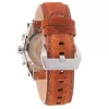 Timberland vīriešu pulkstenis TBL1331JS-02C 45mm nerūsējošais tērauds kvarca analogs melns ciparnīca brūna ādas siksniņa