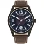 TIMBERLAND Vīriešu pulkstenis TBL16004JYU03 43mm Zils ciparnīca Brūna ādas siksniņa