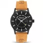 Timberland vīriešu pulkstenis TDWGB2201504 Henniker II 42mm zils ciparnīca brūna ādas siksna kvarcs