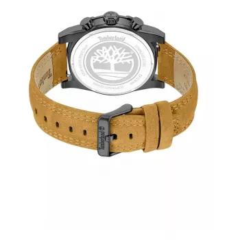 Timberland vīriešu pulkstenis TDWGF2230406M 46mm Nerūsējošais tērauds Zils ciparnīca Brūna ādas siksniņa