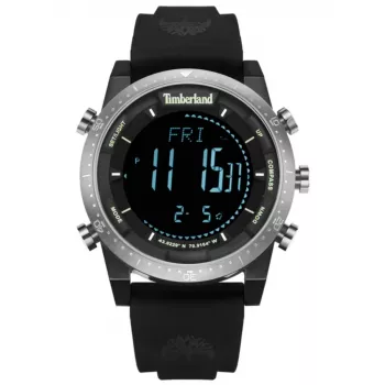 TIMBERLAND Vīriešu Pulkstenis TDWGP2104704 45mm Nerūsējošais Tērauds Kvarca Analogais Tumši Zils Ciparnīca Brūna Ādas Siksniņa Datums Diena 24-Stundu Sub-ciparnīca 5 ATM Ūdens Izturība