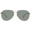 Timberland TB9086-6209D Vīriešu polarizētās saulesbrilles - Matēts melns rāmis, zaļas lēcas