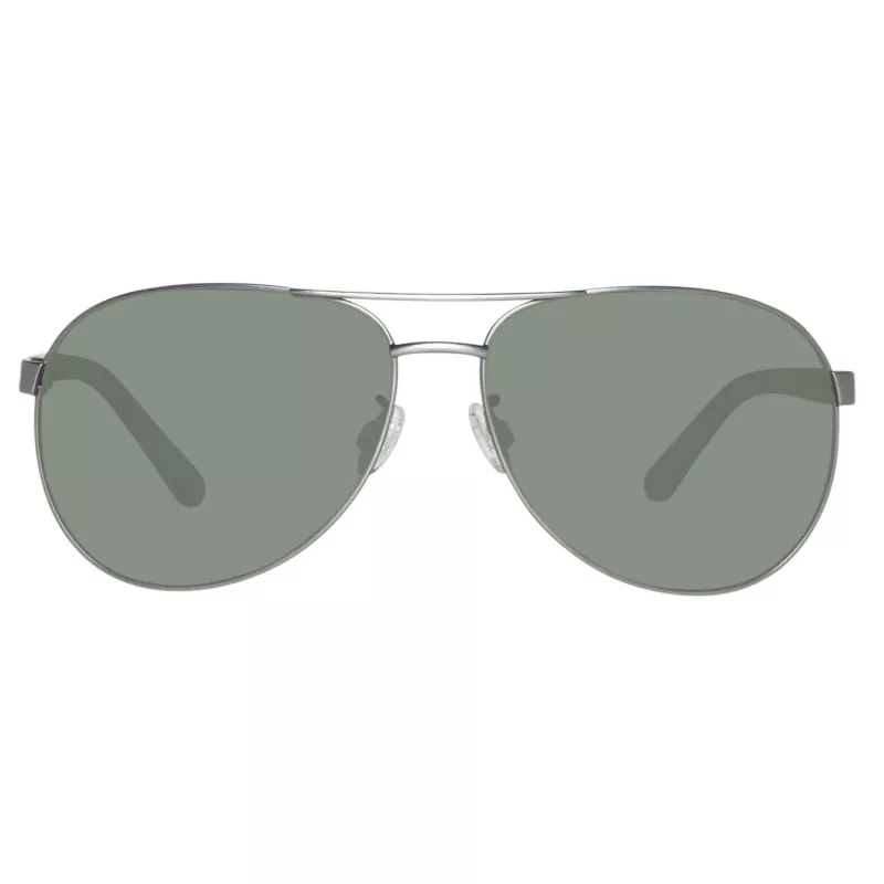 Timberland TB9086-6209D Vīriešu polarizētās saulesbrilles - Matēts melns rāmis, zaļas lēcas