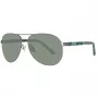 Timberland TB9086-6209D Vīriešu polarizētās saulesbrilles - Matēts melns rāmis, zaļas lēcas