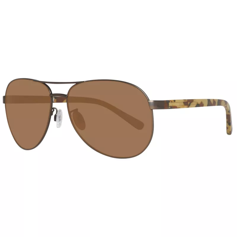 Timberland TB9086-6249H Vīriešu polarizētās saulesbrilles Matēti melni zaļas 62mm