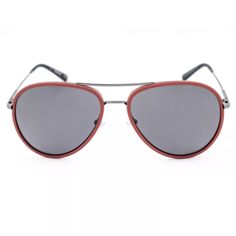 TIMBERLAND Unisex TB9118-6068D Saulesbrilles - Polarizētas Taisnstūra Havana Rāmis Brūna Lēca