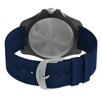 TIMEX Vīriešu Expedition North Field Post Solar Pulkstenis TW2V40300 – 46mm Nerūsējošais tērauds, Zaļš ciparnīca, Brūna ādas siksna, Saules kvarca