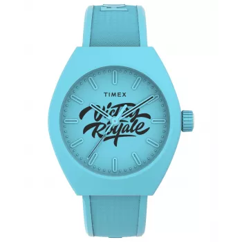 TIMEX Vīriešu lauka pulkstenis TW2W96900 40mm Kvarca analogs Brūna ādas siksniņa Melns ciparnīca