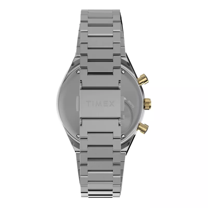Timex vīriešu TW2W64200 kvarca pulkstenis ar brūnu ādas siksniņu un melnu ciparnīcu, 40mm
