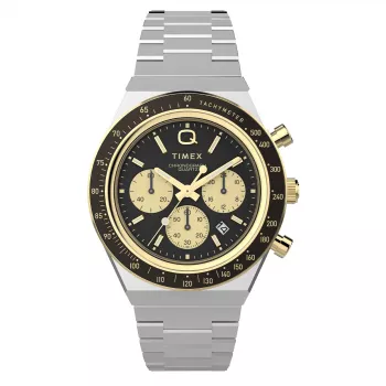 Timex vīriešu TW2W64200 kvarca pulkstenis ar brūnu ādas siksniņu un melnu ciparnīcu, 40mm