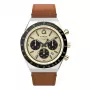 Timex TW2W64400 Vīriešu lauka pulkstenis 42mm melns ciparnīca brūna ādas siksna