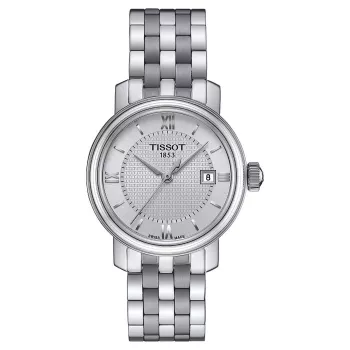TISSOT T-Classic Bridgeport sieviešu kvarca pulkstenis 29mm nerūsējošais tērauds T09701011038