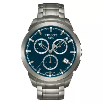 TISSOT T-Classic Couturier vīriešu Šveices kvarca hronogrāfa pulkstenis 43mm zils ciparnīca nerūsējošais tērauds