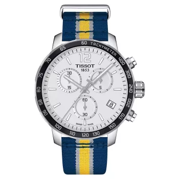 TISSOT T-Sport Chrono XL Classic Vīriešu Pulkstenis 42mm Brūna Ādas Siksniņa Sudraba Ciparnīca T09541717372