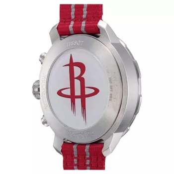 TISSOT T-Sport Chrono XL Classic vīriešu pulkstenis 42mm sudraba ciparnīca zila tekstila siksniņa Šveices kvarca hronogrāfs T09541717037