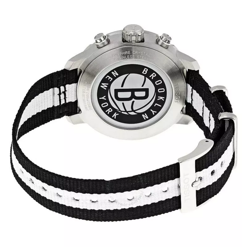 TISSOT T-Sport PRC 200 hronogrāfa pulkstenis 42mm zils gumijas siksniņa T095417170371