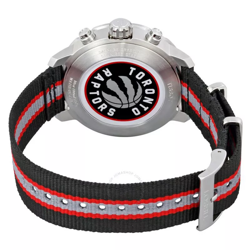TISSOT T-Sport PRC 200 vīriešu Šveices kvarca hronogrāfa pulkstenis 42mm nerūsējošais tērauds melns ciparnīca