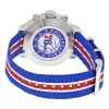 TISSOT T-Sport Quickster Vīriešu Hronogrāfa Pulkstenis 42mm Sudraba Ciparnīca Zila un Sarkana Neilona Siksniņa T09541717371